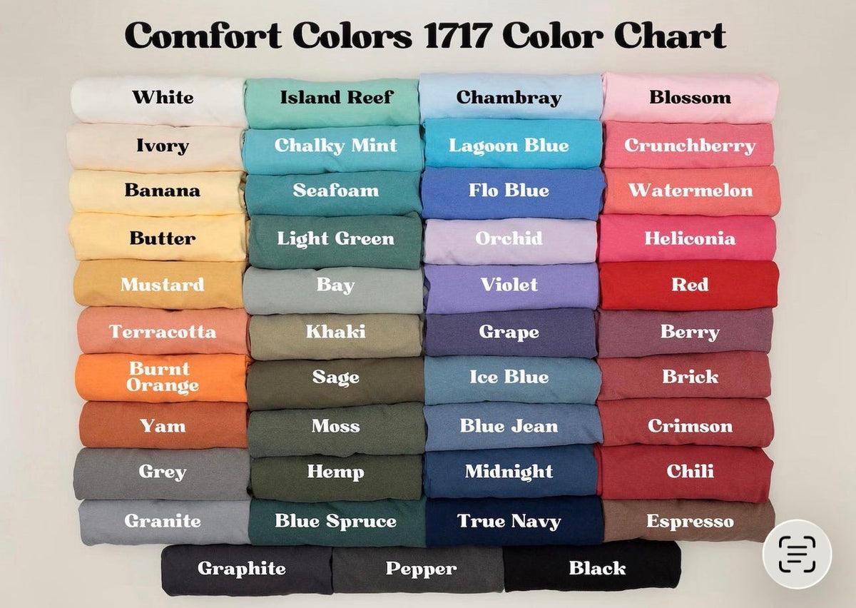Comfort Color Embroidered Custom Tee