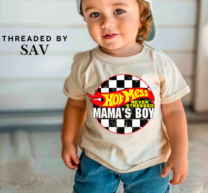 Mamas Boy Tee Matching Mama
