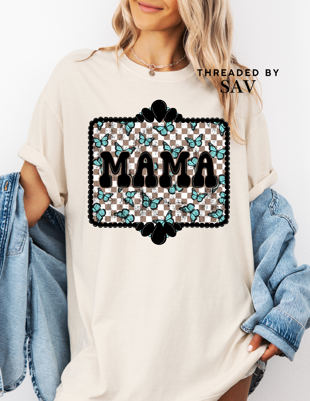 Mama Butterfly Tee {comfort color}