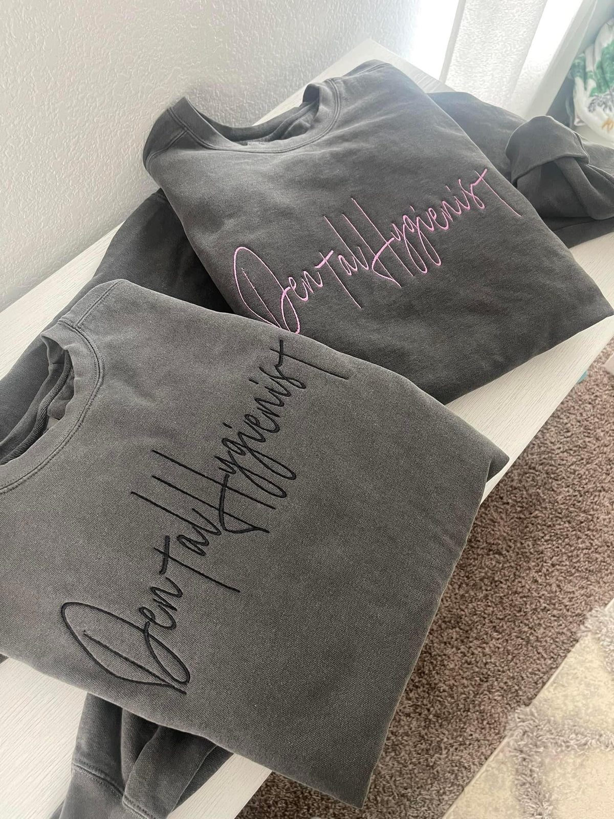 Custom Comfort Colors embroidered Crew