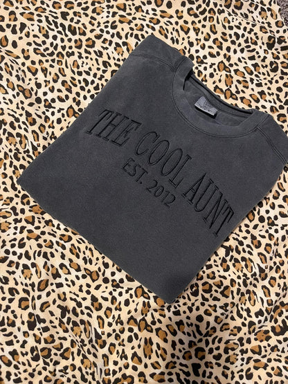 Custom Comfort Colors embroidered Crew