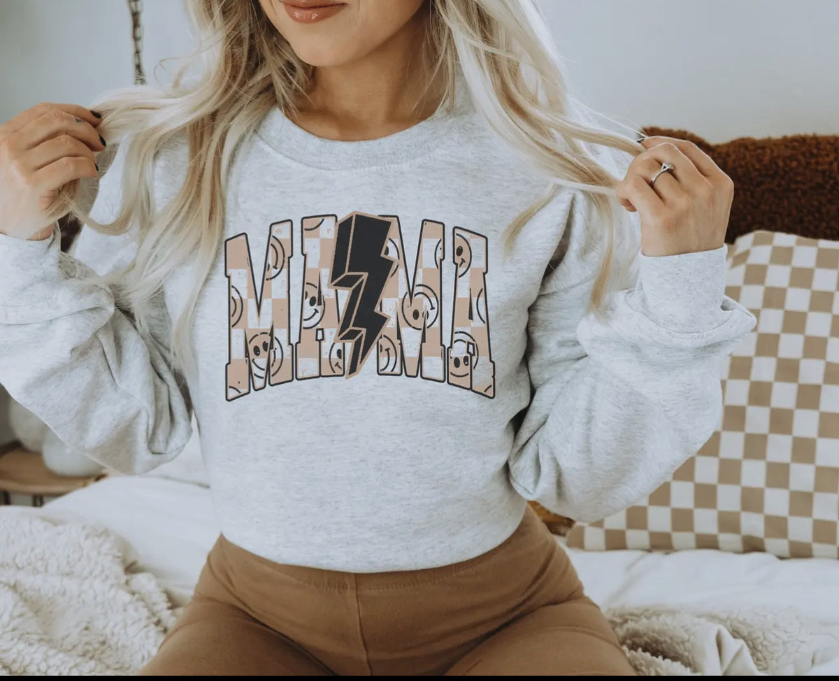 Ash Mama lightening bolt Crew