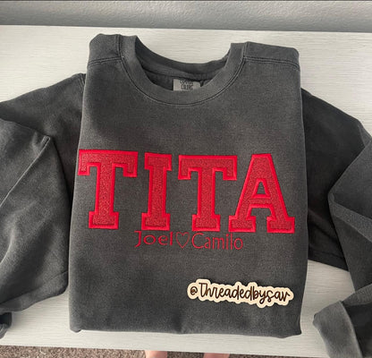 Custom Comfort Colors embroidered Crew