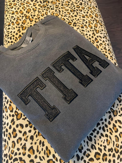 Custom Comfort Colors embroidered Crew