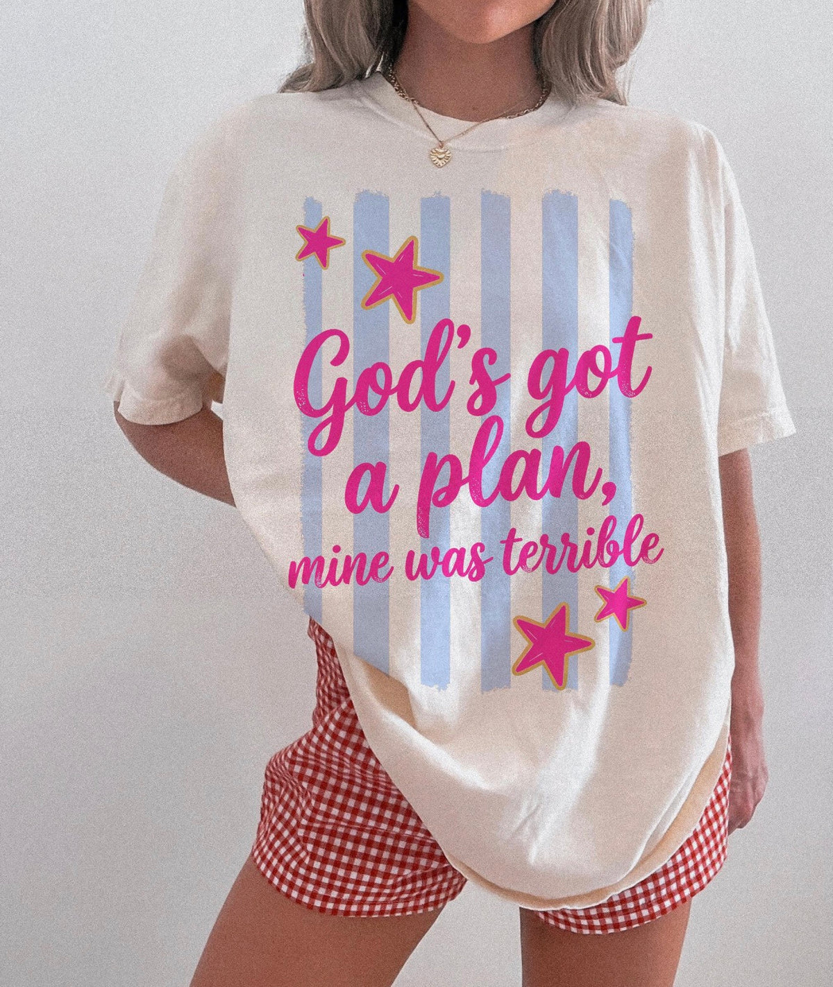 God's got a plan CC tee