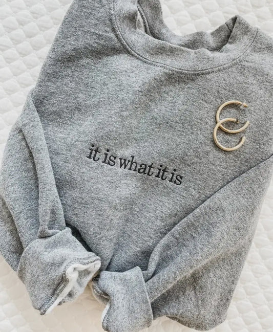 It is what it is crewneck