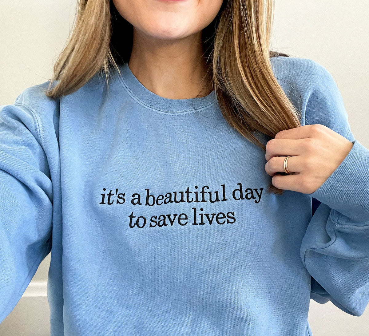 It's a beautiful day to save lives Crew