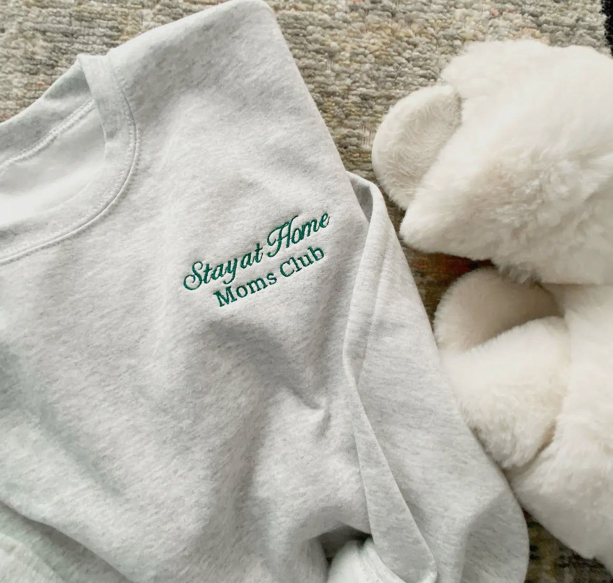 SAHM CLUB embrodiered crew