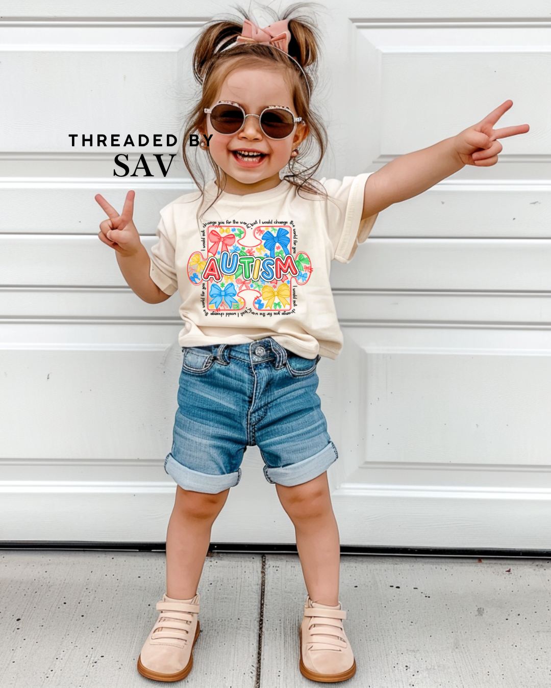 Autism Bow Kids Tee