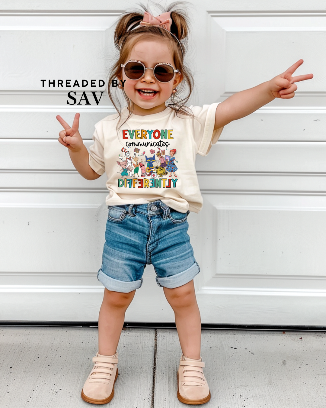 Everyone Communicates Differently Kids Tee