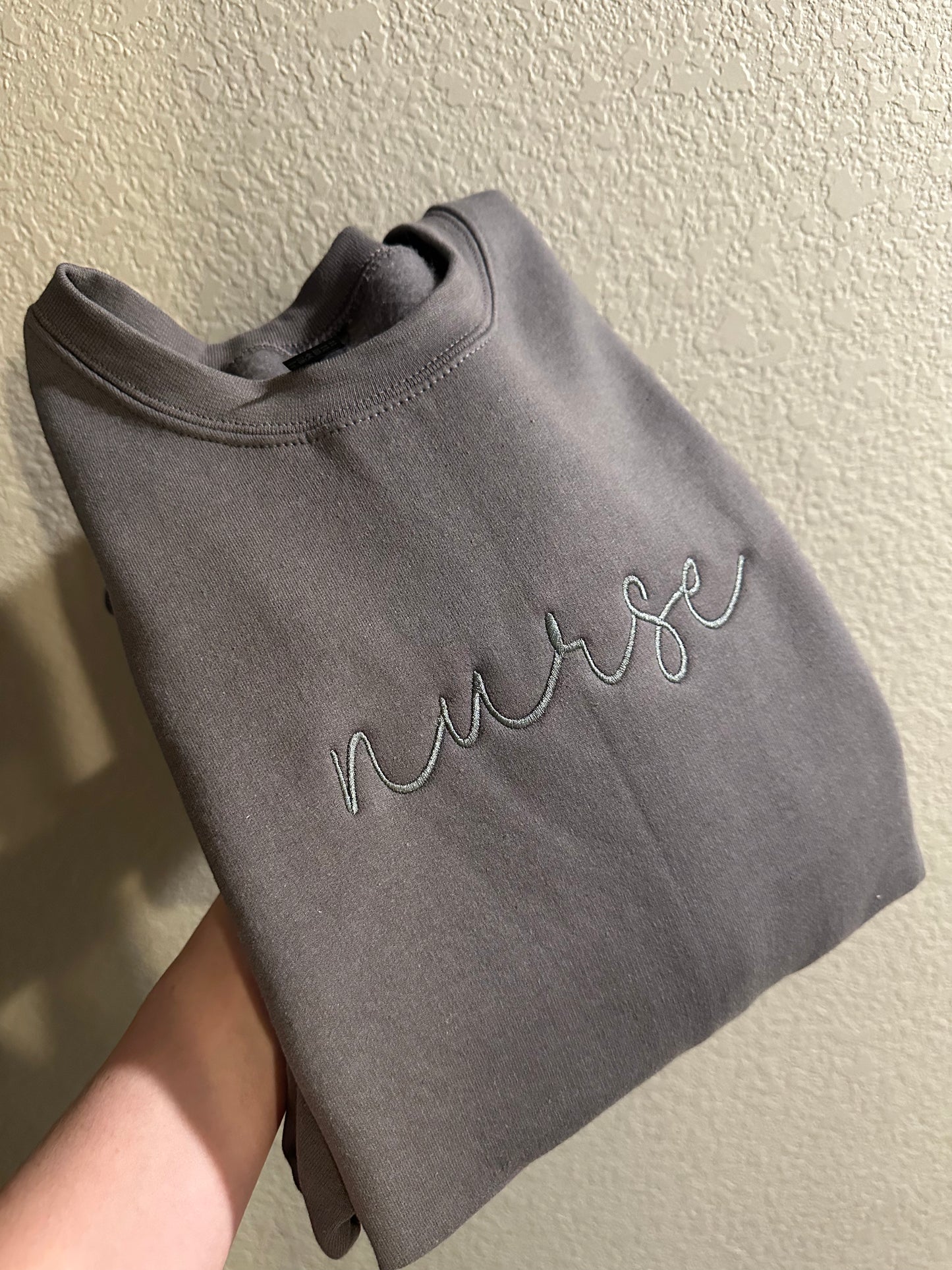Monochrome Nurse script crewneck