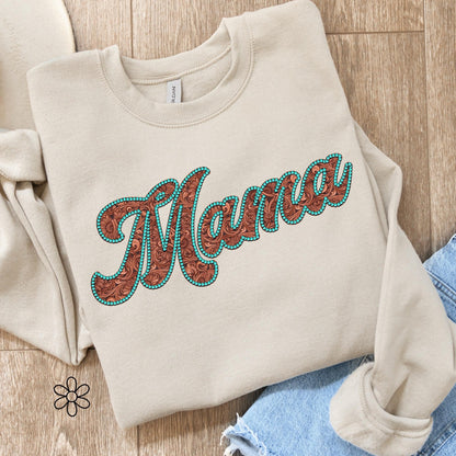 Western mama crewneck
