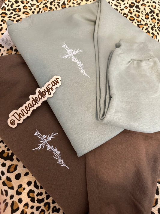 Embroidered Sunday Morning Crew